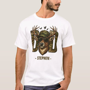 Camiseta Papá del camuflaje de Guay - ciervo con gafas de s