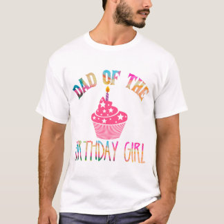 Camiseta "Papá Del Chica De Cumpleaños" Fiesta De Cielo