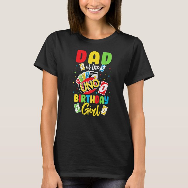 Camiseta Papá del Chica de cumpleaños Uno Papi Papá Papá Pr (Anverso)