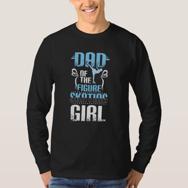 Camiseta Papá Del Chica De Patinaje De FIgur (Anverso)