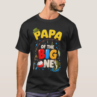 Camiseta Papa Del Chico Del Cumpleaños De Pesca El Grande F