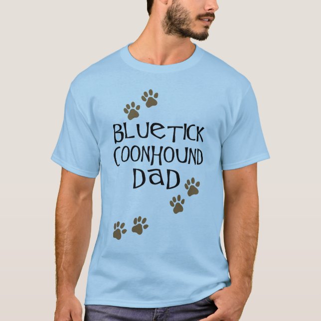 Camiseta Papá del Coonhound de Bluetick (Anverso)