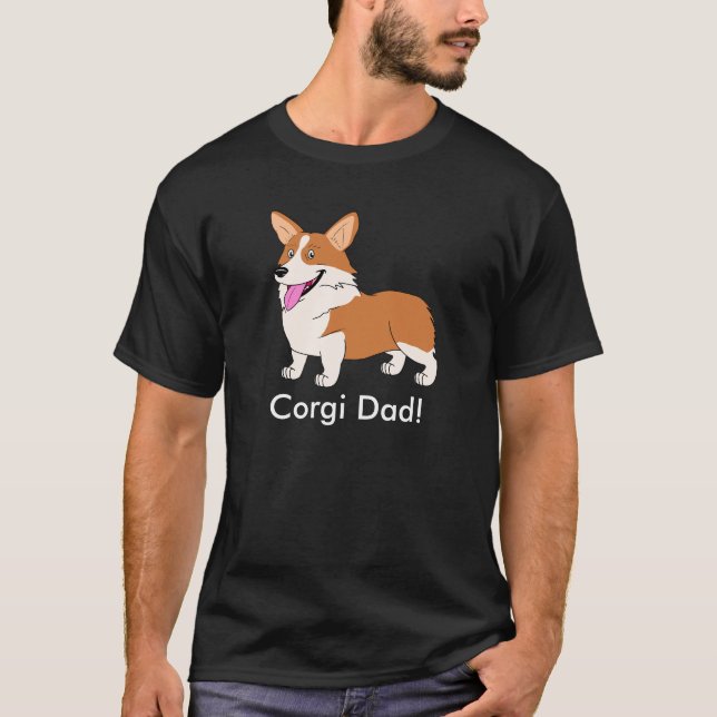 Camiseta Papá del Corgi (Anverso)