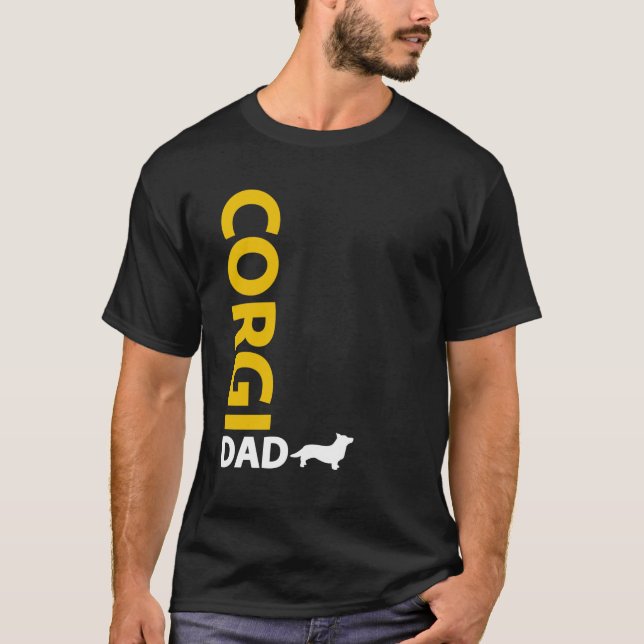 Camiseta Papá del Corgi Galés de la rebeca (Anverso)