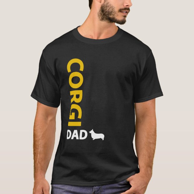 Camiseta Papá del Corgi Galés del Pembroke (Anverso)