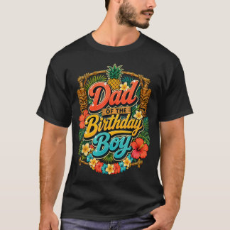 Camiseta Papá Del Cumpleañero Aloha Hawaii