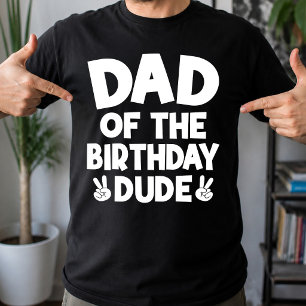 Camiseta Papá Del Cumpleañero Casual Cumpleaños Divertido