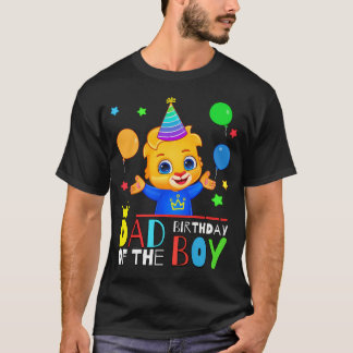 Camiseta Papá Del Cumpleañero Celebra Con Lucas Feliz