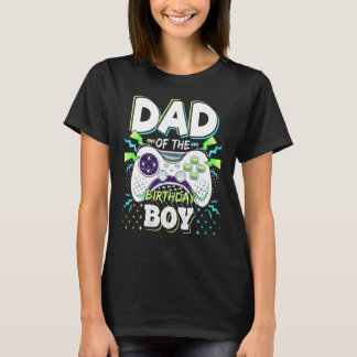 Camiseta Papá Del Cumpleañero Juego De Video A Juego De Cum