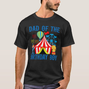 Camiseta Papá del cumpleaños de Boy Ringmaster Circus Carn