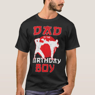 Camiseta Papá Del Cumpleaños Karate Taekwondo Boy Martial A