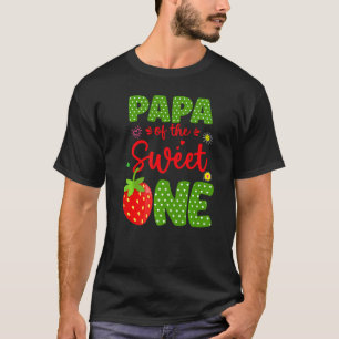 Camiseta Papa Del Cumpleaños Una Fresa Primera Fruta B D