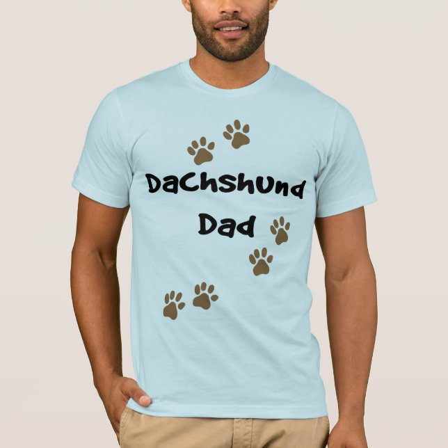 Camiseta Papá del Dachshund (Anverso)