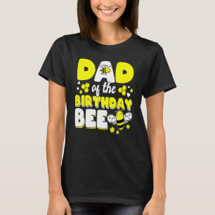 Camiseta Papá Del Día De La Abeja Chica Fiesta Coincidiendo