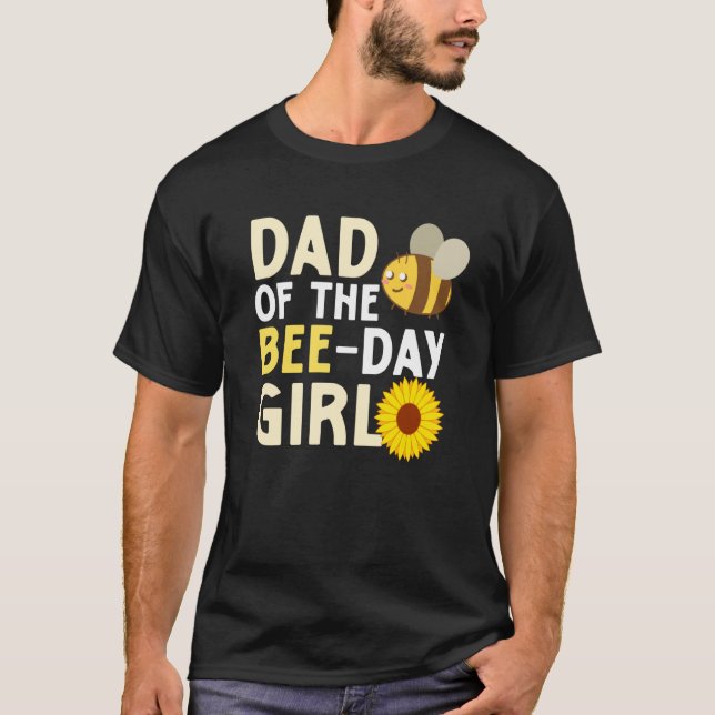 Camiseta Papá Del Día De La Abeja Chica Honey Beekeeper Bee (Anverso)