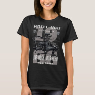 Camiseta Papá del Ejército Día del Padre Militar Apache Hel