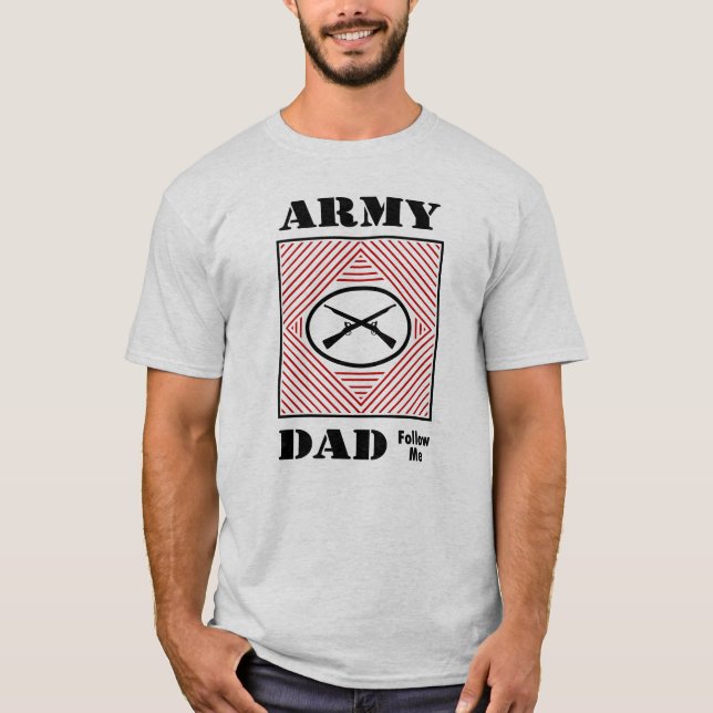 Camiseta Papá del ejército (sígame) (Anverso)
