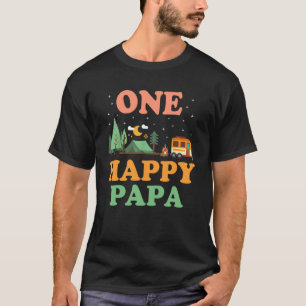 Camiseta Papa del feliz camper uno feliz camping de papá