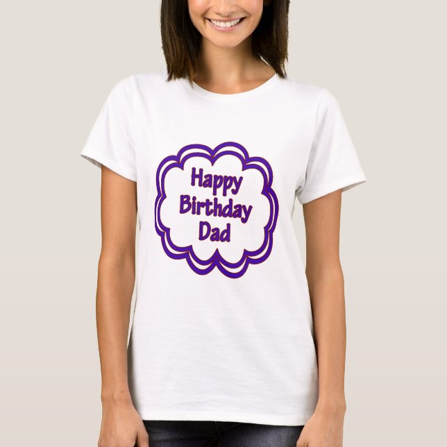Camiseta Papá del feliz cumpleaños (Anverso)