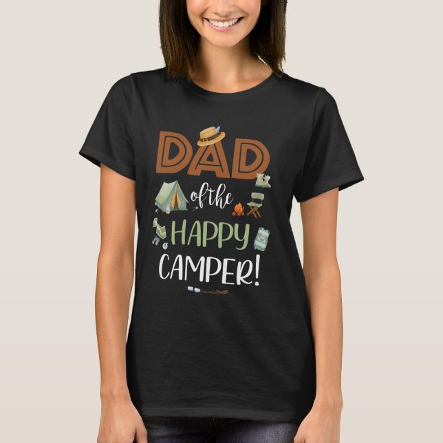 Camiseta Papá del feliz primer cumpleaños de Camper (Anverso)