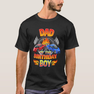 Camiseta Papá del Fiesta B de Birthday Fire Race Supercar