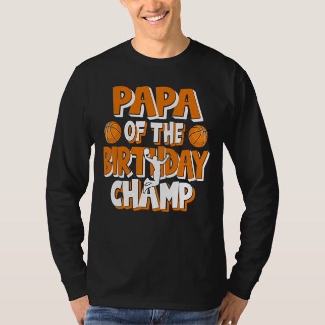 Camiseta Papa Del Fiesta De Baloncesto De Los Campeones De  (Anverso)