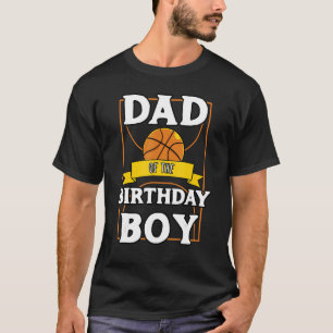 Camiseta Papá Del Fiesta De Bday Baller De Baloncesto De Cu