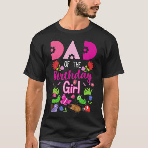 Camiseta Papá Del Fiesta De Bday, Chica De Nacimiento, Bug,