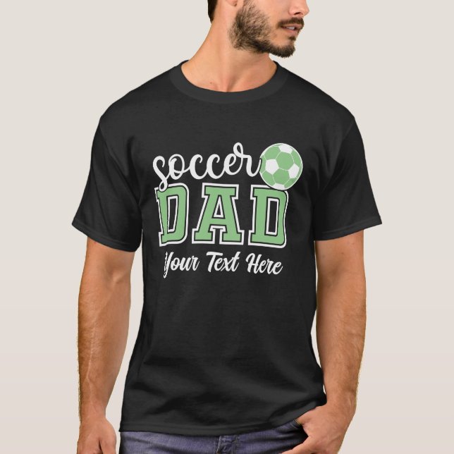 Camiseta Papá del fútbol personalizado (Anverso)
