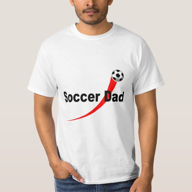 Camiseta Papá del fútbol (Rd/Blk) (Anverso)
