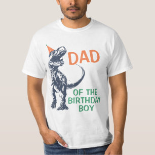 Camiseta Papá del gorra del fiesta de T-Rex del dinosaurio