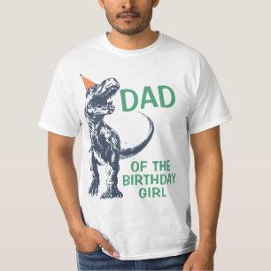 Camiseta Papá del gorra del fiesta de T-Rex del dinosaurio