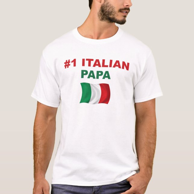 Camiseta Papá del italiano #1 (Anverso)