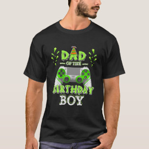 Camiseta Papá del juego de video de cumpleaños Consol