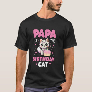 Camiseta Papa del kitten a juego de la familia del gato de