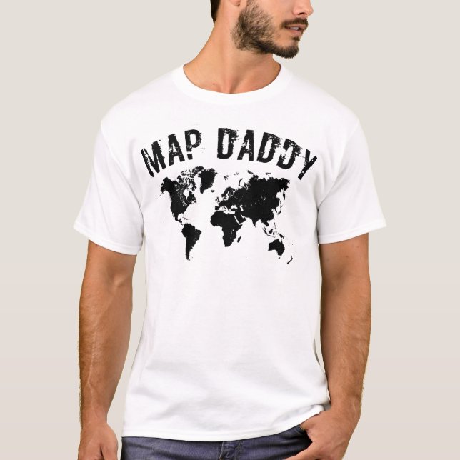 Camiseta Papá del mapa (Anverso)