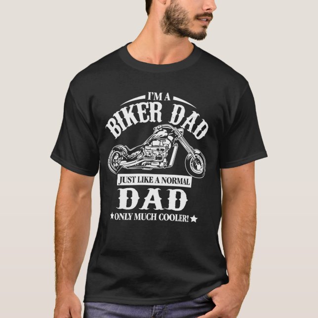 Camiseta Papá del motorista (Anverso)