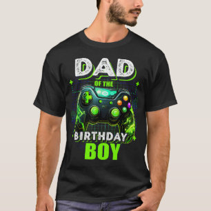 Camiseta Papá Del Niño Cumpleañero Juego De Video A Juego