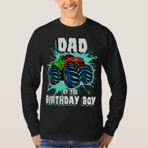 Camiseta Papá del niño cumpleaños monstruo camión