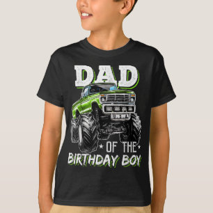 Camiseta Papá del niño cumpleaños monstruo camión
