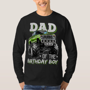 Camiseta Papá del niño cumpleaños monstruo camión