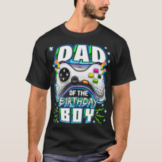 Camiseta Papá del niño cumpleaños que coincide video cumple