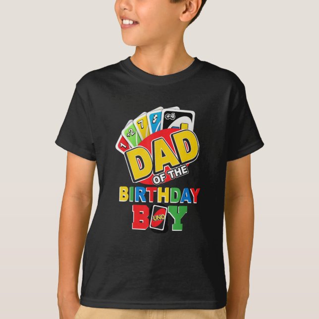 Camiseta Papá del niño de cumpleaños (Anverso)