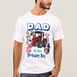 Camiseta Papá del niño de cumpleaños Animales de granja
