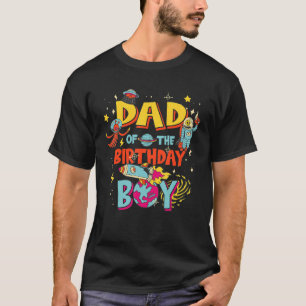 Camiseta Papá del niño de cumpleaños astronauta espacio Bda