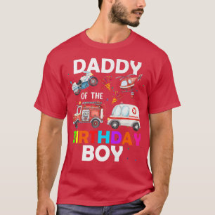 Camiseta Papa del niño de cumpleaños Camión de bomberos Amb
