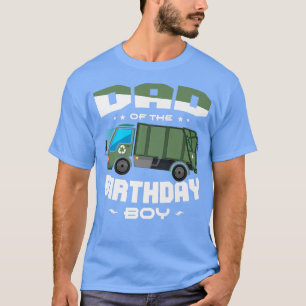 Camiseta Papá del niño de cumpleaños Camiones de la basura