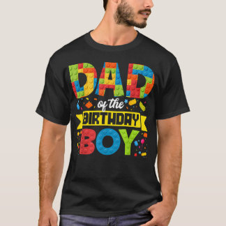 Camiseta Papá del niño de cumpleaños constructor maestro co