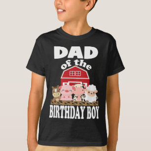Camiseta Papá Del Niño De Cumpleaños Cultivando Animales Pa