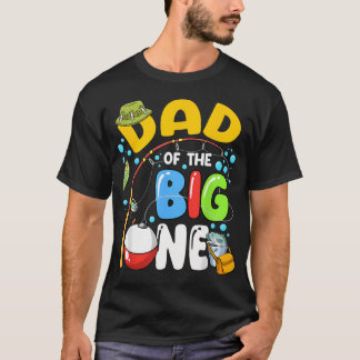 Camiseta Papá Del Niño De Cumpleaños De Pesca El Grande Fam